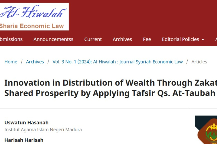 TRADISI AKADEMIK DAN PUBLIKASI ARTIKEL MAHASISWA FAKULTAS SYARIAH DI JURNAL BEREPUTASI TAHUN 2024