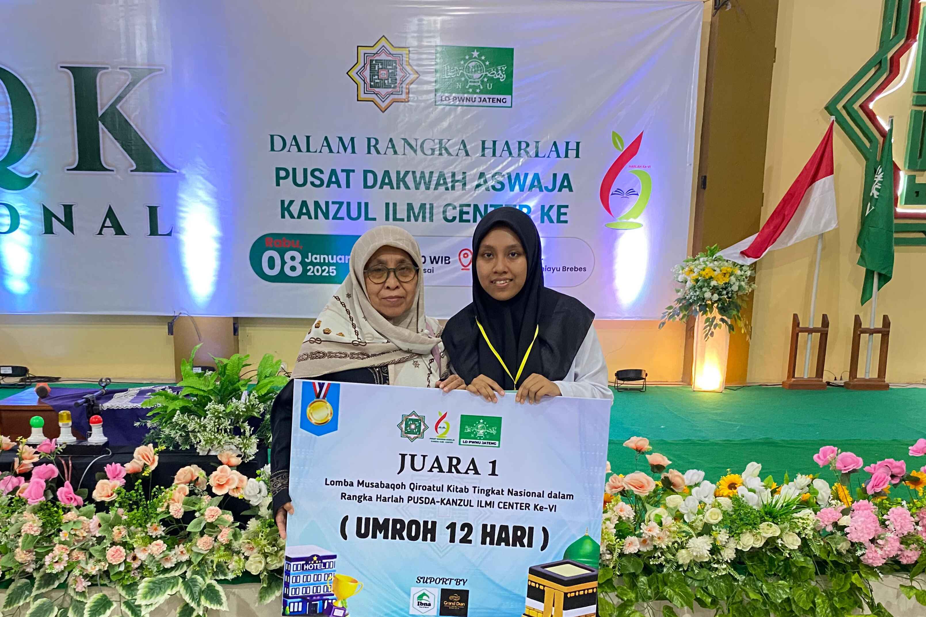 SELAMAT DAN SUKSES ATAS DIRAIHNYA JUARA 1 LOMBA MQK TINGKAT NASIONAL